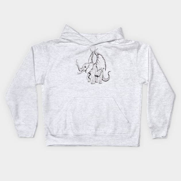 Dragophant Kids Hoodie by ArtofBJF